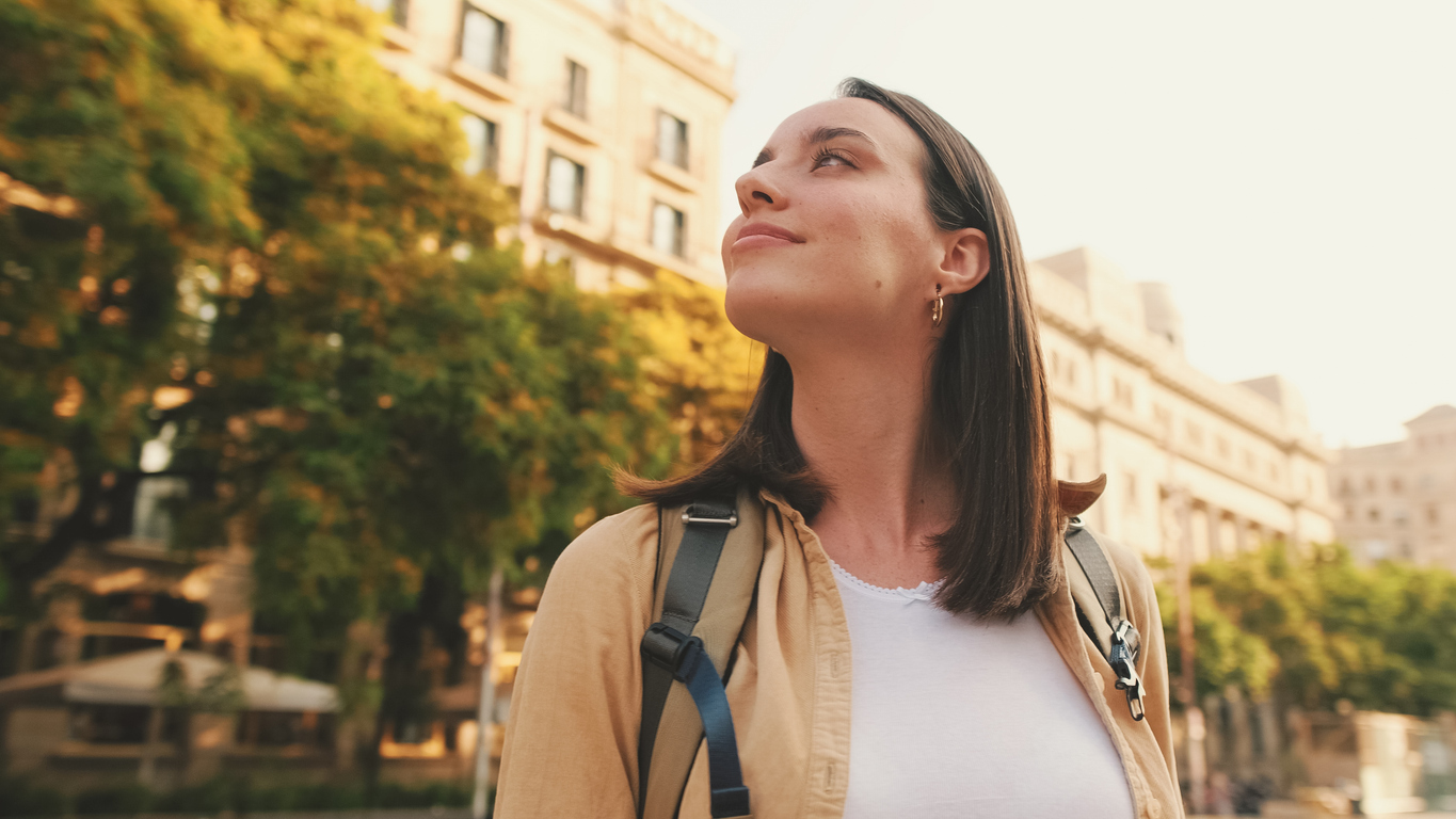 Woman receiving help with admissions