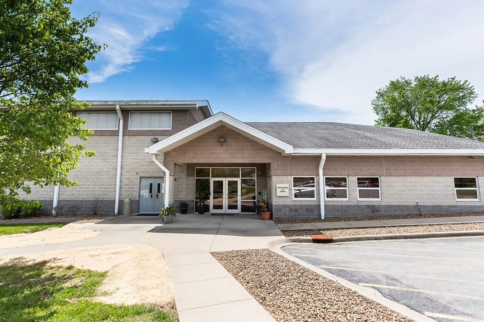 Exterior of a brick building of an addiction treatment center