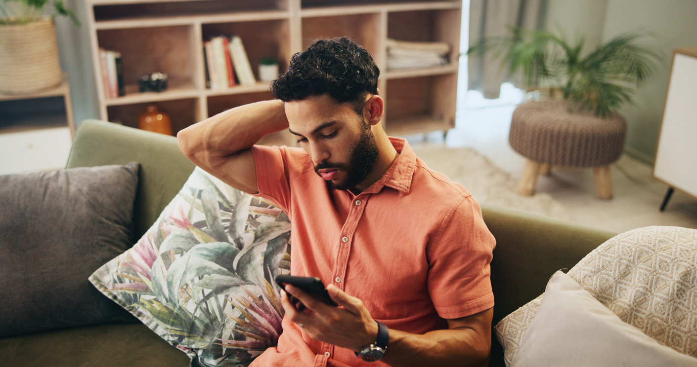 Man Disappointed On Mobile Gambling